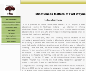 mindfulnessmattersfw.com: Home Page
Mindfulness matters fort wayne richard johnson ipfw pain