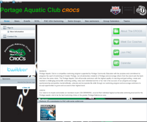 portageaquaticclub.com: Portage Aquatic Club
The link to home page for portage aquatic club website for competitive swimmers and beginning swimmers located in Portage Michigan, Kalamazoo County.  Our vision is to inspire and enable our members to join USA SWIMMING, excel at their individual highest achievable swimming level and for the Portage aquatic club to be the best swimming choice in the greater Portage/Kalamazoo area.