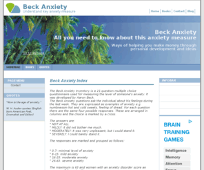 beckanxiety.com: Beck Anxiety
Understand Beck Anxiety Inventory