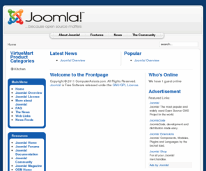 computerassists.com: Welcome to the Frontpage
Joomla! - the dynamic portal engine and content management system