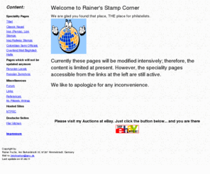 fuchs-online.com: Welcome to Rainer's Stamp Corner
