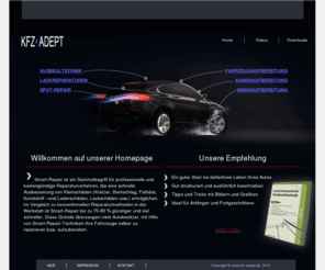 kfz-adept.com: Spot Repair - Smart Repair Anleitung als PDF
Spot-Repair und Smart-Repair sowie kostengünstige Reparaturen und lackschadenfreie Ausbeultechnik für jedermann als ausführliche Pdf-Anleitung