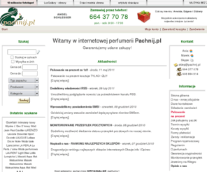 pachnij.pl: Pachnij.pl - Twoja Perfumeria, perfumy, kosmetyki, upominki, prezenty
Perfumeria internetowa Pachnij.pl - bogata oferta luksusowych perfum w konkurencyjnych cenach.