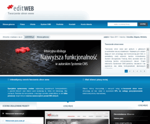 editweb.pl: editWEB CMS - Tworzenie stron www
Tworzenie stron www dla firm i osób prywatnych na platformie editWEB CMS. Dystrybucja autorskiego systemu CMS. Rzeszów, Krosno, Jasło, Sanok, Iwonicz - Podkarpacie