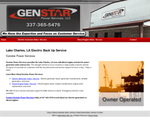 genstarpowerserviceslakecharles.com: Electric Back Up Service Lake Charles LA - Genstar Power Services
Genstar Power Services provides diesel engine and electric power generator sales and service to Lake Charles, LA. Call 337-365-5476 for more information.