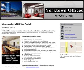 officerentalminneapolis.com: Office Rental Minneapolis, MN - Yorktown Offices 952-921-3300
Yorktown Offices provides offices rental services to Minneapolis, MN. Call 952-921-3300.Flexible Short And Long Term Lease Options.