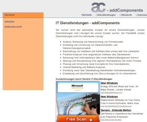 ac-dienste.com: Startseite - addComponents
IT-Diestleistungen für Berlin und Brandenburg aus Ludwigsfelde und Potsdam