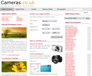 cameras.co.uk: Digital cameras, digital camera reviews and best price search
Digital Cameras Advice Centre. We help you to find the right digital camera and get the best price.