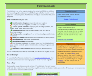 farmnotebook.com: FarmNotebook - Organize your plantings and harvests
