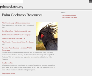 palmcockatoo.org: PalmCockatoo.org
Probosciger atterimus