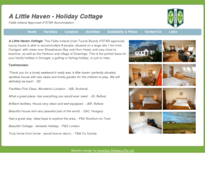 alittlehavendonegal.com: Home - A Little Haven
Approved 4*STAR Holiday Home Accommodation in the Downings & Carrigart area of Donegal, Ireland