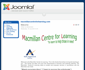 macmillancentreforlearning.com: macmillancentreforlearning.com
Joomla! - the dynamic portal engine and content management system