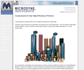 microdyneproducts.com: Microdyne Products Co., Inc.
Microdyne Products Corp, Inc. Compressed air & gas filtration, sterile air & steam filters, high & low pressure filters