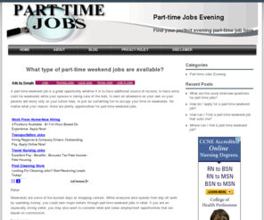 parttimejobsevening.com: Part Time Jobs Evening Choose Your Part Time Evening Job Here Now!
parttimejobsevening.com Helps You Find and Choose From 1000's of Part Time Evening jobs. Choose Your Perfect Part Time Evening Job here Now!