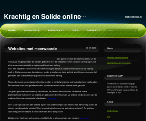 webtechnics.nl: Websites met meerwaarde
Krachtige websites die snel werken en snel worden ontwikkeld. Voor de betere websites
