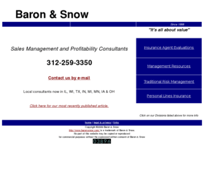 baron-snow.com: Baron & Snow
Baron & Snow. Since 1998, Insurance Broker Evaluations, Home of the Broker Complaint Network, Traditional Risk Management, Home, Auto, Life