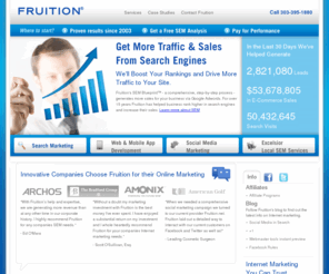 edrichcommunication.com: SEO Services Company | FRUITION® Internet Marketing Services
SEO services firm FRUITION® manages over $40 million in search results per month for top SEO clients. Organic SEO services for large and small businesses.