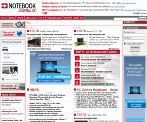 notebook-journal.info: Notebooks Tests, Tipps und News rund um Laptops auf notebookjournal.de
Notebook, Test, News, Info, Forum und noch mehr finden Sie auf Notebookjournal.de