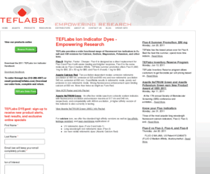 teflabs.com: TEFLabs: Fluorescent Probes, Molecular Probes & Ion Indicator Dyes
TEFLabs is a world leader in the research and development of molecular probes, fluorescent and ion indicator dyes, including the new Asante line of ion indicators