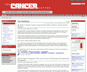 cancerletter.com: 

        
            Top Headlines
            —
        
        The Cancer Letter
    
