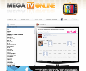 megatvonline.eu: Assistir TV Online Gratis - Futebol ao Vivo - Globo ao Vivo - TV ao Vivo - TV no PC - Ver TV Online
Assista Tv online grátis na internet, vários canais como Globo, SBT, Band, Record, Rede TV!, ESPN, SporTV, Cartoon, Globo News, FOX, Telecine, dentre muitos outros. Assista também; diversas partidas de futebol ao vivo, filmes, series, programas e novelas.