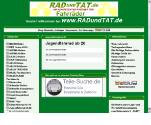 jugendfahrrad.com: Rad und Tat
Fahrradtechnik,Fahrradservice,Fahrradverkauf,Fahrradinfo,Fahrradkomponenten,Fahrradladen,Fahrradshop, Fahrradzubehr,Fahrradteile,Fahrradhandel