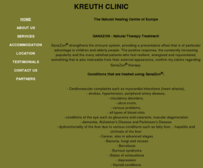 kreuthclinic.com: Kreuth Clinic - Sanizon Healing Centre
Kreuth Clinic - Sanizon Healing Centre