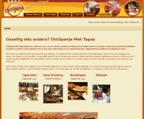 ontspanjemettapas.nl: Home
OntspanjemetTapas, OntSpanje Met Tapas - Tapas en Tapasworkshops in uw eigen huis of bij uw bedrijf.