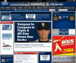 redbarons.com: The Official Site of Minor League Baseball | Scranton/Wilkes-Barre Yankees Homepage
The Official Site of Minor League Baseball | Scranton/Wilkes-Barre Yankees Homepage