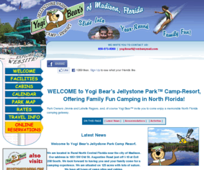 yogicampingflorida.com: Florida Camping | Yogi Campground - RV Park - Cabins | Jellystone Madison | I-10
Florida camping is best at the Yogi Campground, RV Park and Cabins at Jellystone Madison, just off I-10!