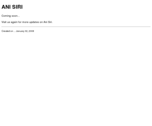 anisiri.org: ANI SIRI
Ani Siri