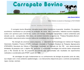 carrapatobovino.com: Controle doCarrapato Bovino
Estratégias de Controle do Carrapato Bovino