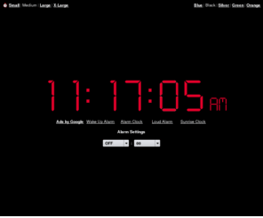 clockandalarm.com: Online Alarm Clock
Online Alarm Clock - Free internet alarm clock displaying your computer time.