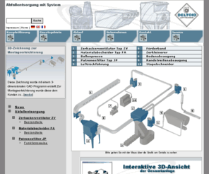 deltoid-lufttechnik.com: Deltoid Lufttechnik GmbH - Randstreifenabsaugungen, Zerhackerventilatoren, Flachabscheider
Abfallentsorgung mit Zerhackerventilatoren, Flachabscheider (als Alternative zum Zyklon), Staubfilterung.