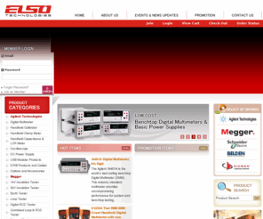 elsotech.com: ELSO Technologies
Elso Technologies - A master distributor for Agilent hand-held Instruments, An Industrial supplies of Electrical, Electronic & Mechanical Products.