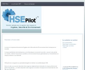 hsepilot.com: HSEPILOT.COM Solution globale de gestion des risques en Hygične Sécurité et Environnement
HSEPilot - solution globale pour la gestion des risques en Hygične, Sécurité, Environnement