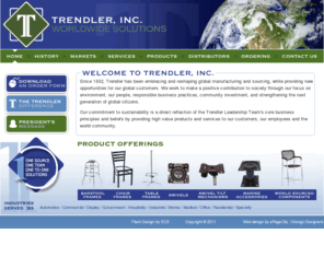 trendler.com: Trendler, Inc. - Manufacturer of competitively priced Barstool frames, Chair frames, Table frames and manufacturer of Swivel mechanisms.
Trendler, Inc. Manufacturer of barstool frames, chair frames, table frames and swivel mechanisms. We source components on a global basis to allow our customers to compete on an international level.