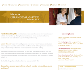 handygranddaughter.com: Handy Granddaughter supports Seniors independent living
Handy Granddaughter - Here to Help provides support and concierge services to Seniors living in North and West Vancouver.