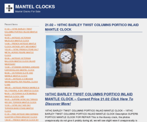 mantel-clocks.co.uk: MANTEL CLOCKS
Mantel Clocks For Sale