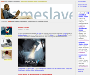 nameslave.com: Alleged Cybersquatter | Nameslave
