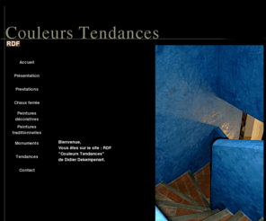 rdf-couleurs-tendances.com: RDF Couleurs Tendances - Peinture decorative dans le Luberon, Vaucluse & Bouches du Rhone
RDF Couleurs Tendances - Peinture decorative, Chaux ferrees,  Peintures traditionnelles dans le Luberon 