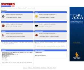 xscores.com: XScores: Live Soccer Scores, Livescores, Livescore
Sports livescore results at XScores offers scores, league tables and results for 180+ soccer leagues. Follow livescore, results and live scores now on XScores.com!