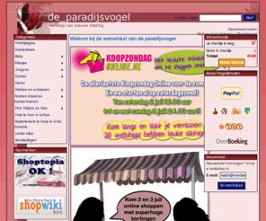 deparadijsvogel.com: De Paradijsvogel
Welkom in de goedkope webwinkel van de paradijsvogel