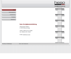 heso-bs.com: heso Acrylglasverarbeitung | Produkte
homepage von heso Acrylglasverarbeitung