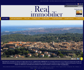 immobilier-tourrettes.com: Agence Real Immobilier - Achat Maison Appartement Villa Vence
Agence Real Immobilier - Achat Maison Appartement Villa Vence