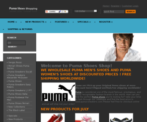 puma-sneakers.com: Puma Sneakers(Puma Shoes), discount Puma shoes
Fashionable puma sneakers the newest styles for 2009 collection: mens puma shoes and womens puma shoes with the more discount in this time by www.puma-sneakers.com.