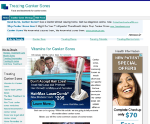 treatingcankersores.net: Treating Canker Sores
Facts and treatments for canker sores