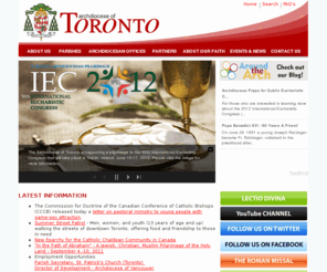 archtoronto.info: Archdiocese of Toronto - Home Page
Welcome to the Archdiocese of Toronto