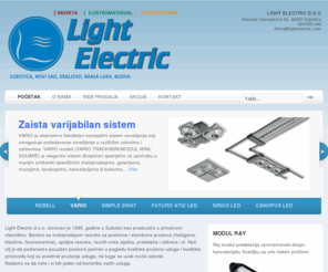lightelectric.com: Light Electric | Rasveta, elektromaterijal, projektovanje…
Light Electric