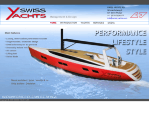 swiss-yachts.com: Swiss Yachts - Sophisticated pleasure at sea
Through innovative concept and styling, Swiss Yachts markets its luxury, semi-custom high performance cruisers worldwide. The sailing yachts include carbon hull and deck, PBO rigg and lifting keel plus many innovative lifestyle features.